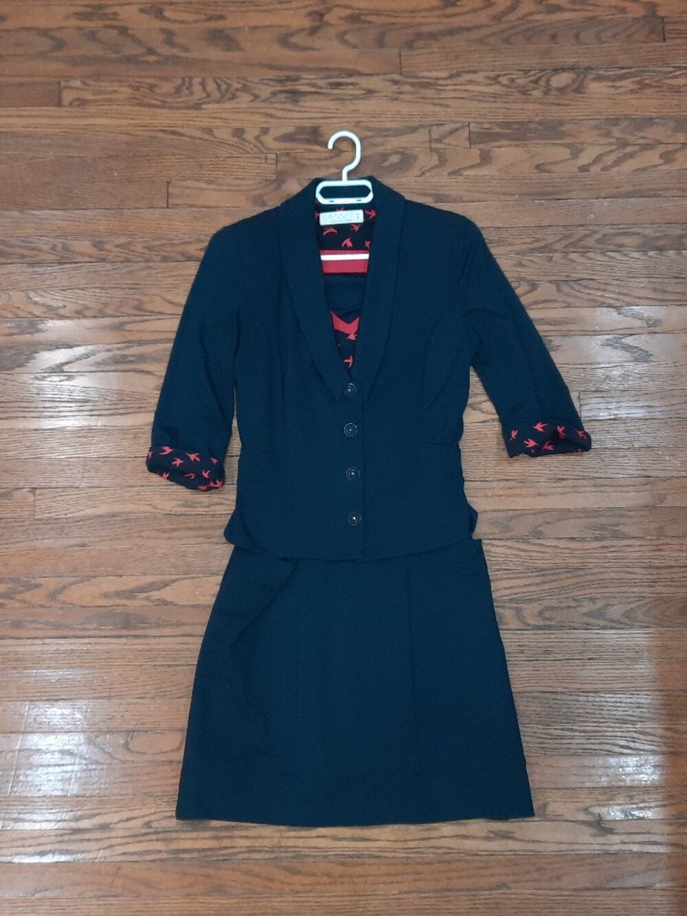 Sailor-style dress and jacket set